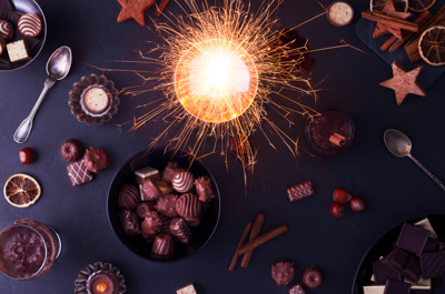 Chocolate piece christmas