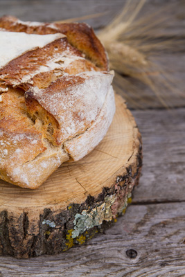 Bread on wood
