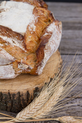 Bread on wood