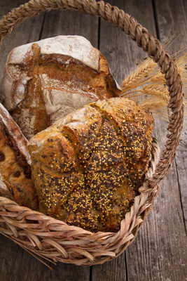 Bread on wood