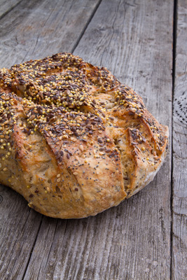 Bread on wood