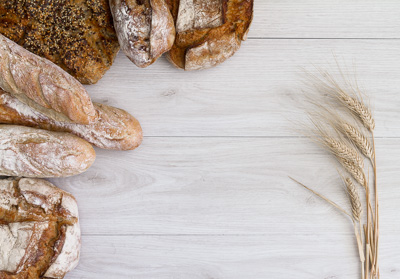 Bread on wood